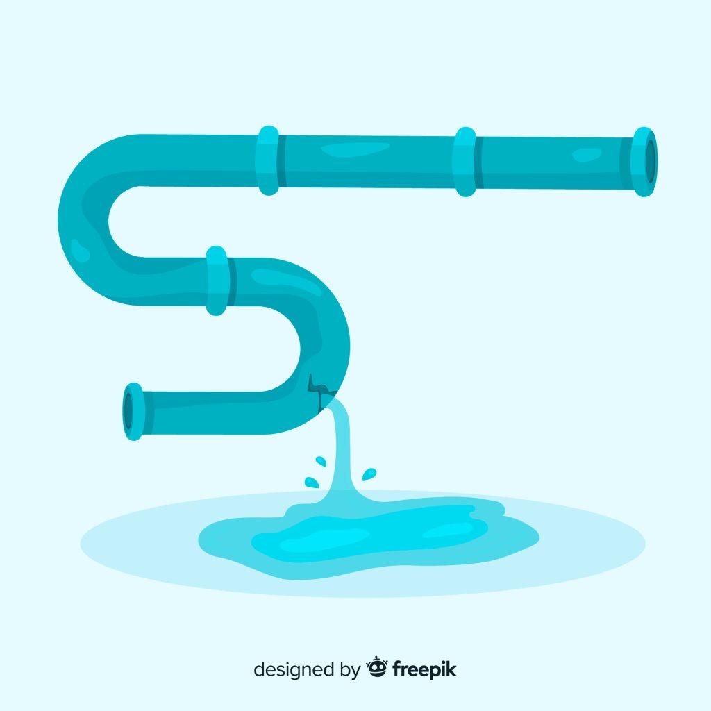 burst pipe