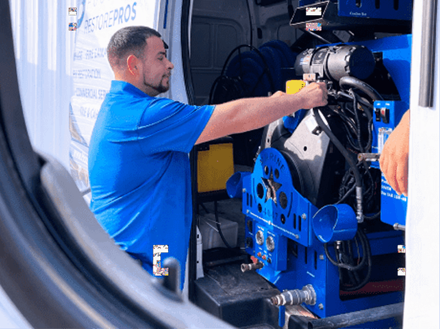 Burst pipe water damage restoration in a Huntsville TX