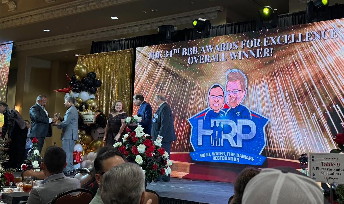 Juan Contreras of Houston Restore Pros celebrates the 2026 BBB Pinnacle Award in Houston, Texas 2