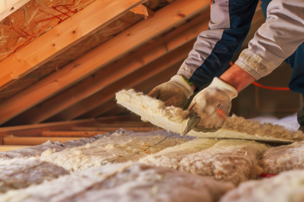 flood damaged insulation